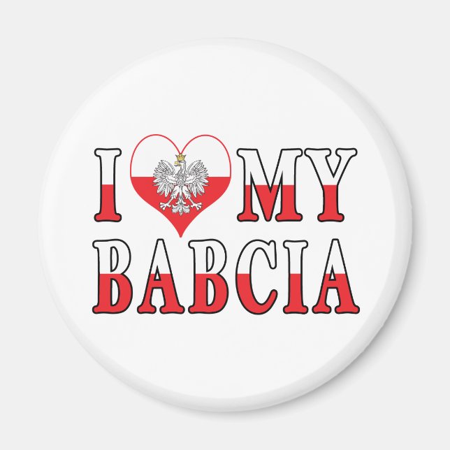 Ich höre meine Babcia Magnet (Vorne)
