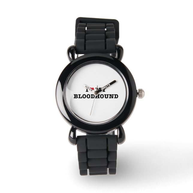 Ich höre meine Bloodhound-Armbanduhr Armbanduhr (Vorderseite)