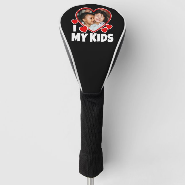 Ich höre meine Kinder Personalisiertes Foto Golf Headcover (Vorderseite)