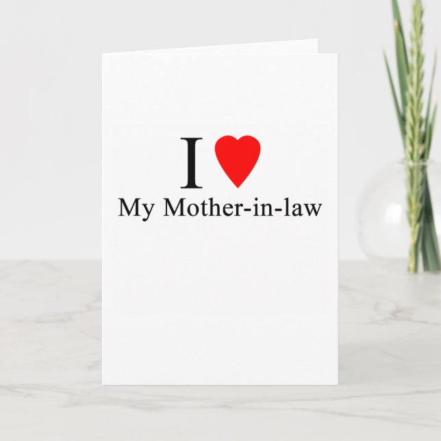 Ich höre meine Mutter im Gesetz Karte (Vorderseite)