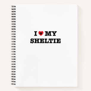 Ich höre meine Sheltie Notizbuch
