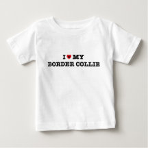 Ich höre meinen Border Collie Baby Bodysuit
