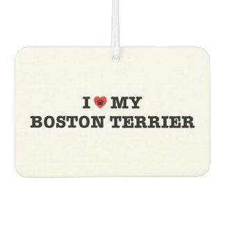 Ich höre meinen Boston Terrier Car Air Freshener Autolufterfrischer