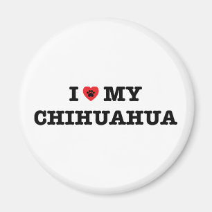 Ich höre meinen Chihuahua-Kühlschrankmagnet Magnet