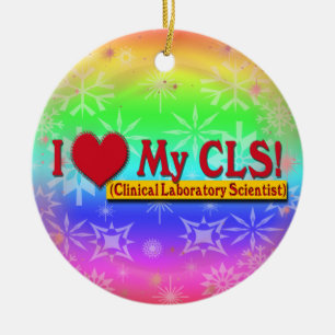 Ich höre meinen CLS-LABRADOR WISSENSCHAFTLER Keramikornament