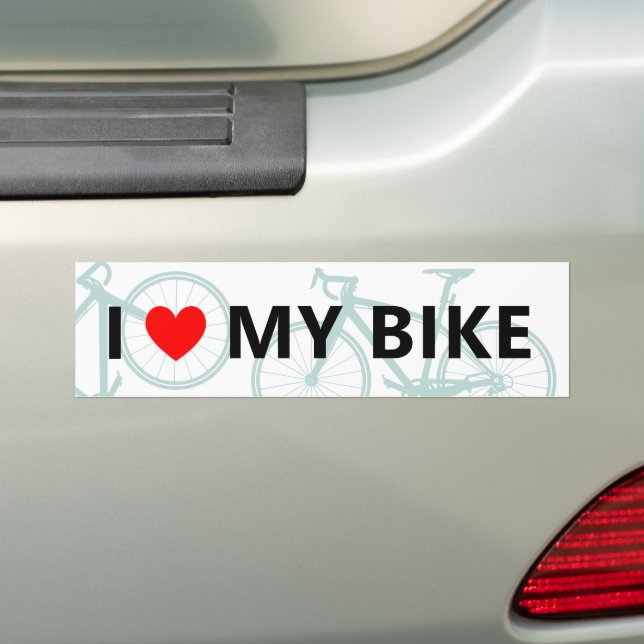 Ich höre meinen Coolen Spaß mit dem Fahrrad Niedli Autoaufkleber (Auf Auto)