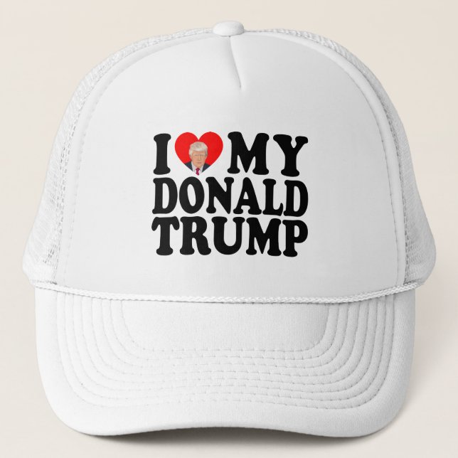 Ich höre meinen Donald Trump 47. Präsident Truckerkappe (Vorderseite)