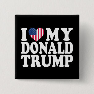 Ich höre meinen Donald Trump für Präsident 2024 Button