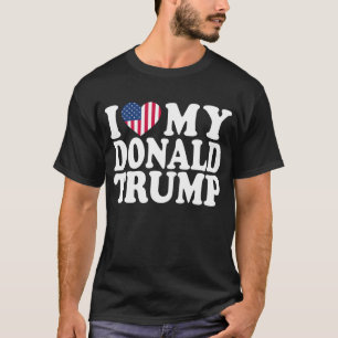 Ich höre meinen Donald Trump für Präsident 2024 T-Shirt