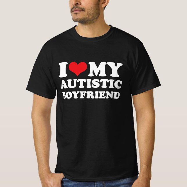 Ich höre meinen Freund von Autistik T-Shirt (Vorderseite)
