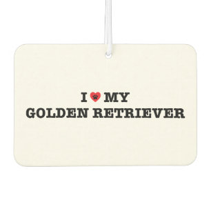 Ich höre meinen Golden Retriever Car Air Freshener Autolufterfrischer