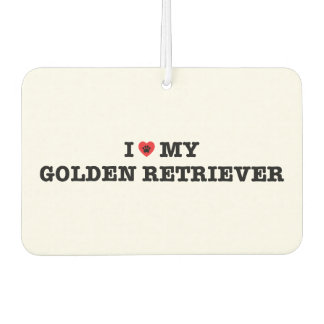Ich höre meinen Golden Retriever Car Air Freshener Autolufterfrischer