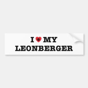 Ich höre meinen Leonberger-Autoaufkleber Autoaufkleber