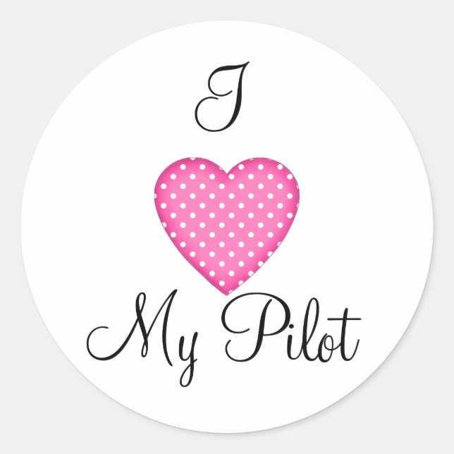 Ich höre meinen Pilot-Aufkleber Runder Aufkleber (Vorderseite)