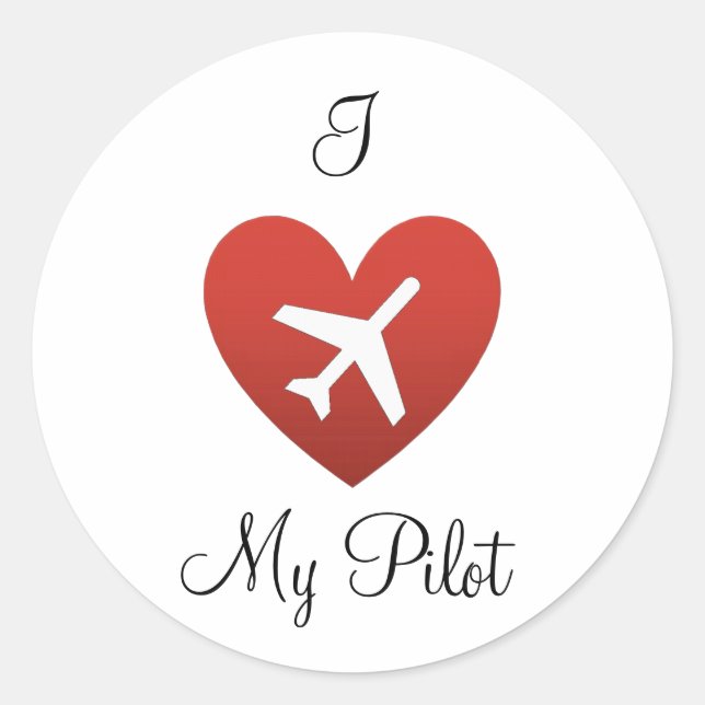 Ich höre meinen Pilot Runder Aufkleber (Vorderseite)