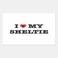 Ich höre meinen Sheltie-Aufkleber