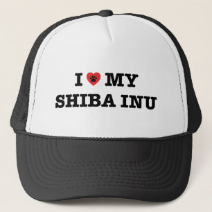 Ich höre meinen Shiba Inu Trucker Hut Truckerkappe