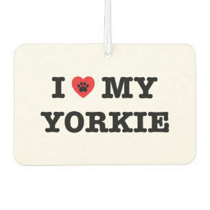 Ich höre meinen Yorkie Car Air Freshener Autolufterfrischer