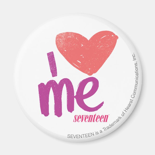 Ich höre mich rosa/Lila Magnet (Vorne)