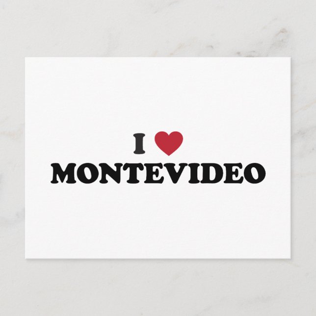 Ich höre Montevideo Uruguay Postkarte (Vorderseite)