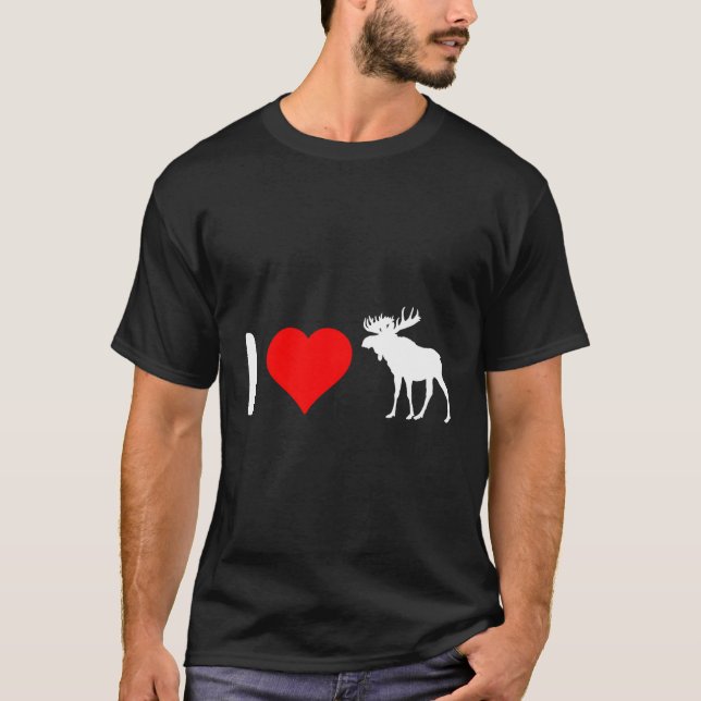 Ich höre Moose T-Shirt (Vorderseite)