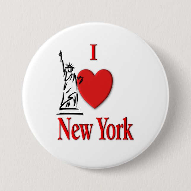 Ich höre New York Button (Vorderseite)