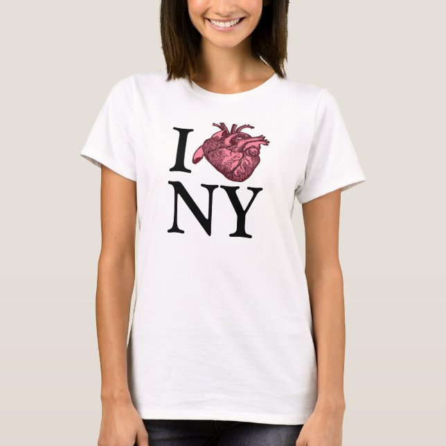 Ich höre New Yorker T - Shirt (Vorderseite)