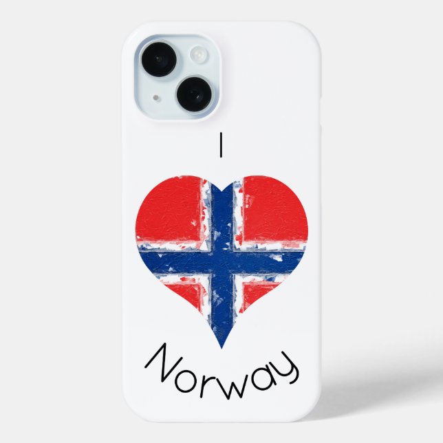 Ich höre Norwegische Flagge Case-Mate iPhone Hülle (Rückseite)