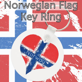 Ich höre Norwegische Flagge Schlüsselanhänger