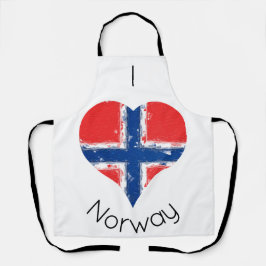 Ich höre Norwegische Flagge Schürze