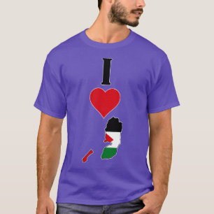 Ich höre Palästina I Liebe palästinensische Nation T-Shirt