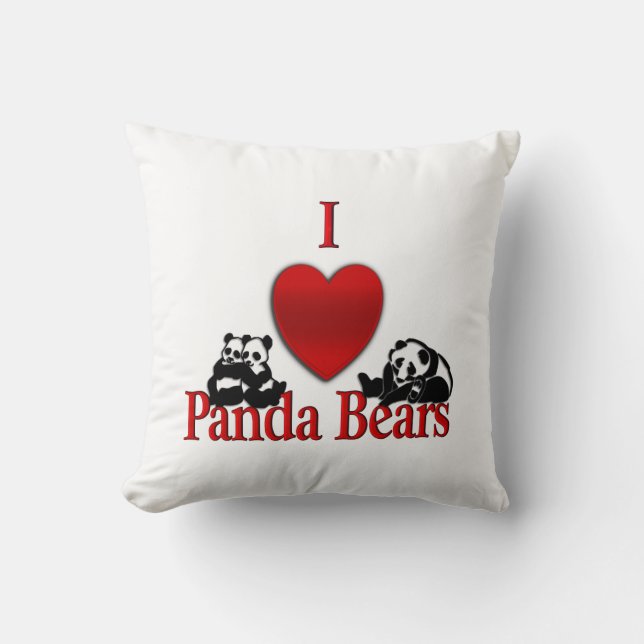Ich höre Panda Bears Kissen (Vorderseite)