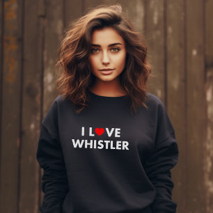 Ich höre Pfeifen I Liebe Pfeifen Moderner Text dun Sweatshirt