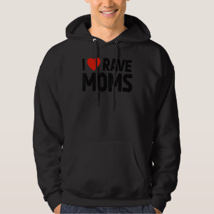 Ich höre Rave Mamas Edm Musikkostüm für Festivals Hoodie