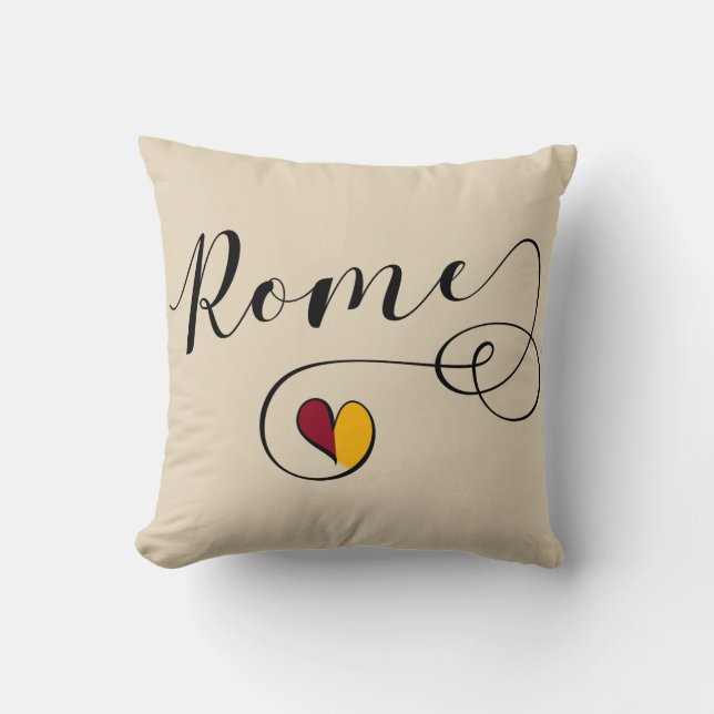 Ich höre Rom, Roma, Italien, Italien Kissen (Vorderseite)