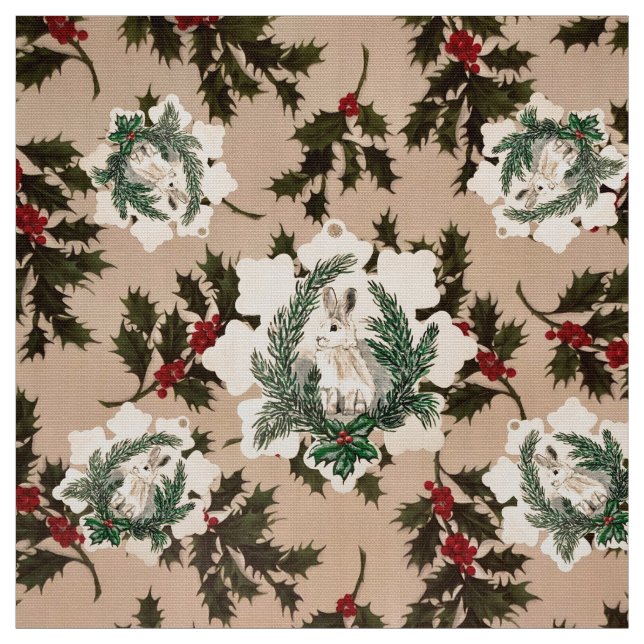Ich höre Santa Bunny Stoff (Muster)