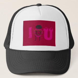 Ich höre Sie Nakupenda Sana Happy Valentinstag Truckerkappe