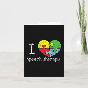 Ich höre Sprechtherapie, Autismus Bewusstsein Karte