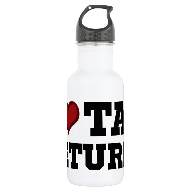 Ich höre Steuererklärungen Trinkflasche (Vorderseite)