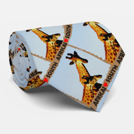 Ich höre Südafrika Blue Sky Giraffen Krawatte