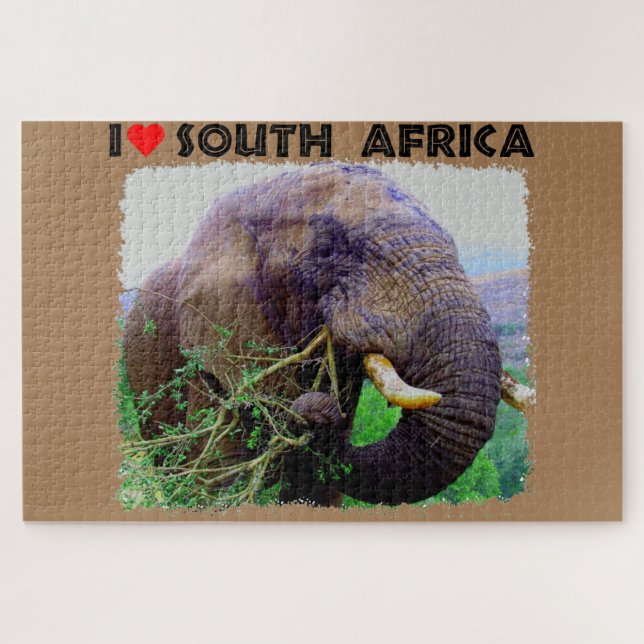 Ich höre Südafrika Bull Elephant (Horizontal)