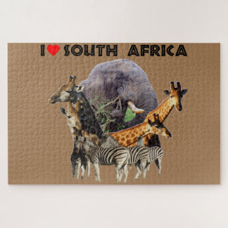 Ich höre Südafrika Wildlife Collage
