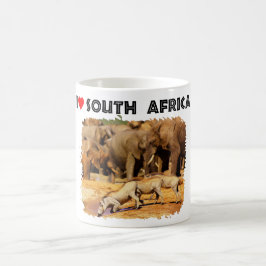 Ich höre Südafrikanische Kriege und Elefanten Kaffeetasse