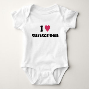 Ich höre Sunscreen Baby Baby Strampler