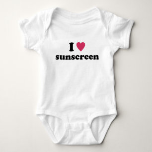 Ich höre Sunscreen Baby Strampler