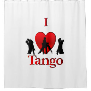 Ich höre Tango Duschvorhang