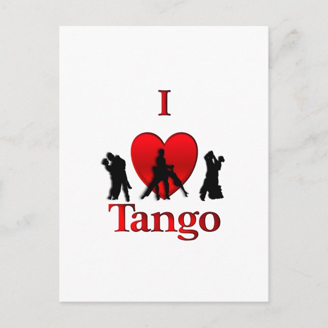 Ich höre Tango Postkarte (Vorderseite)