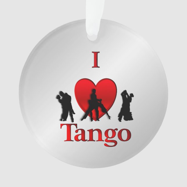 Ich höre Tango-Tanz Ornament (Vorderseite)