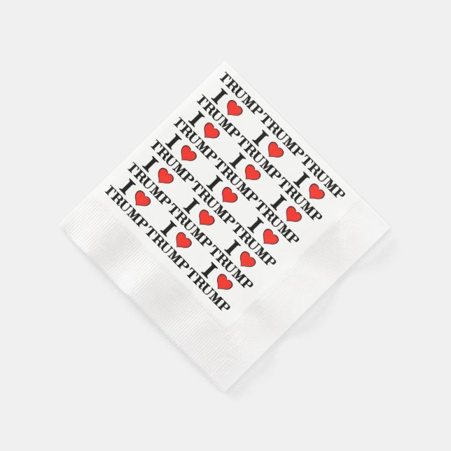Ich höre Trump Serviette (Ecke)