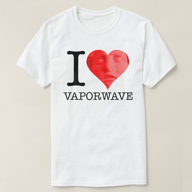 Ich höre Vaporwave T-Shirt (Design vorne)